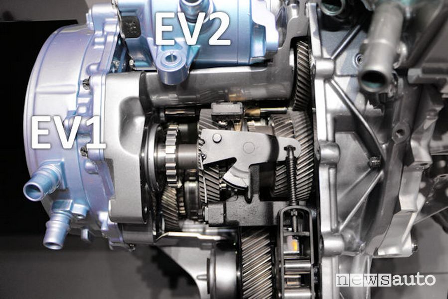 Cambio Renault e-tech ingranaggi ad innesti frontali