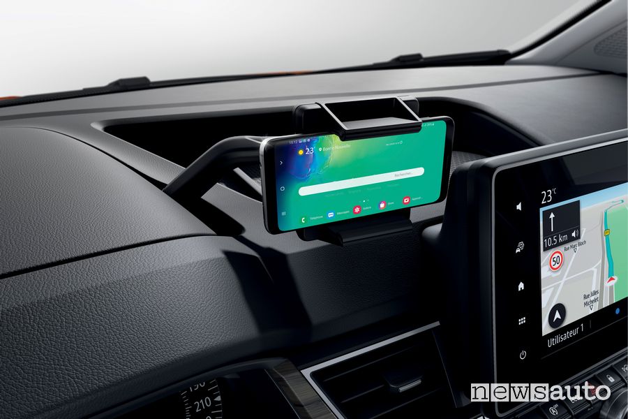 Supporto smartphone abitacolo nuovo Renault Kangoo