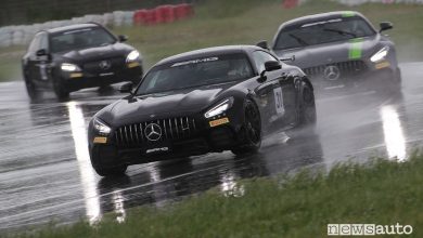 Giri veloci AMG Driving Academy sotto la pioggia a Magione