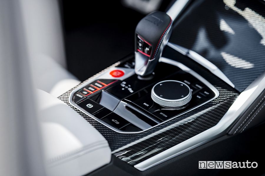 Console centrale cambio automatico BMW M4 Competition Cabrio