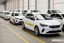 Opel Corsa-e auto elettrica della Poste Italiane