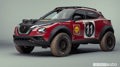 Vista di profilo Nissan Juke Rally Tribute Concept