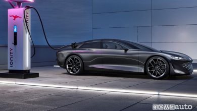 Audi grandsphere concept in ricarica rapida Ionity