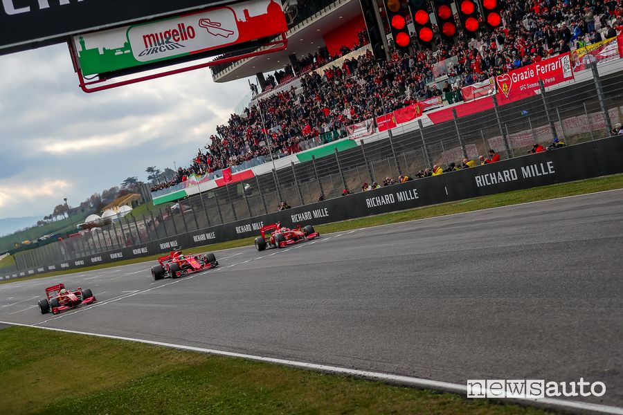 Mini GP con tre F1 Finali Mondiale Trofeo Ferrari Mugello 2021