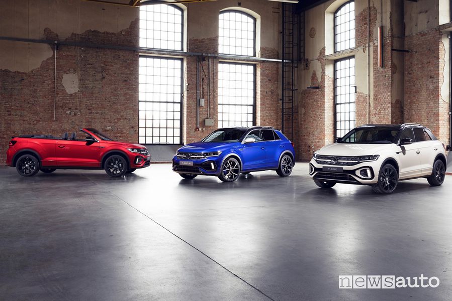 Nuova gamma Volkswagen T-Roc, T-Roc R e T-Roc Cabriolet