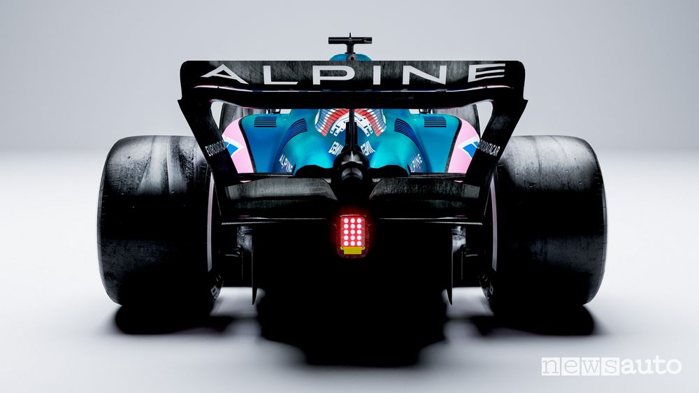 Alpine rear wing F1 2022 A522
