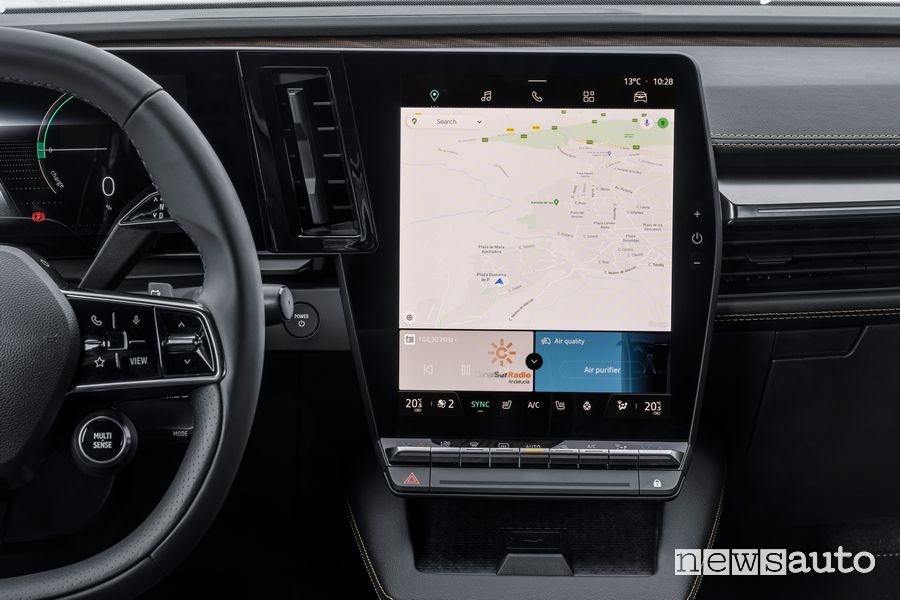 Display infotainment abitacolo Renault Mégane E-TECH Electric