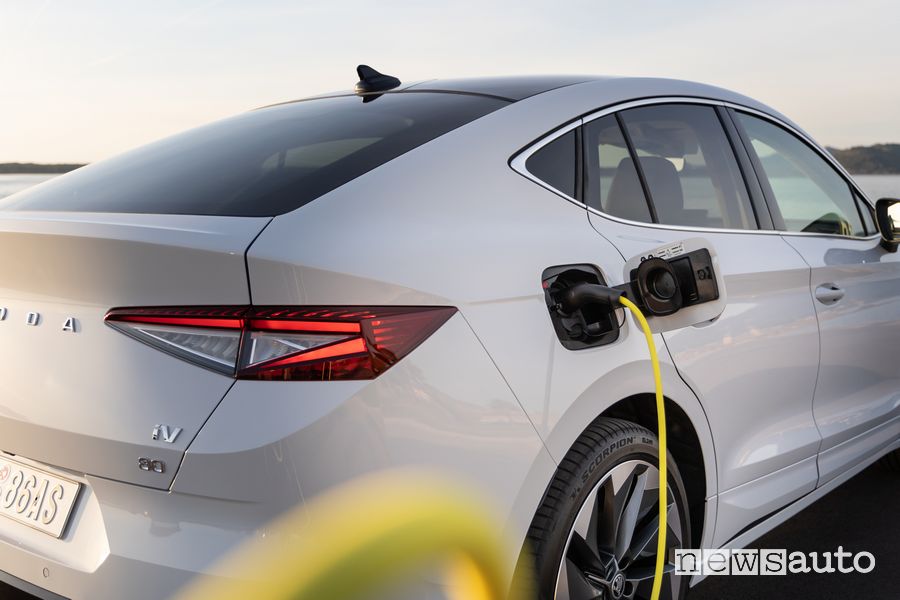 Škoda Enyaq Coupé iV in ricarica