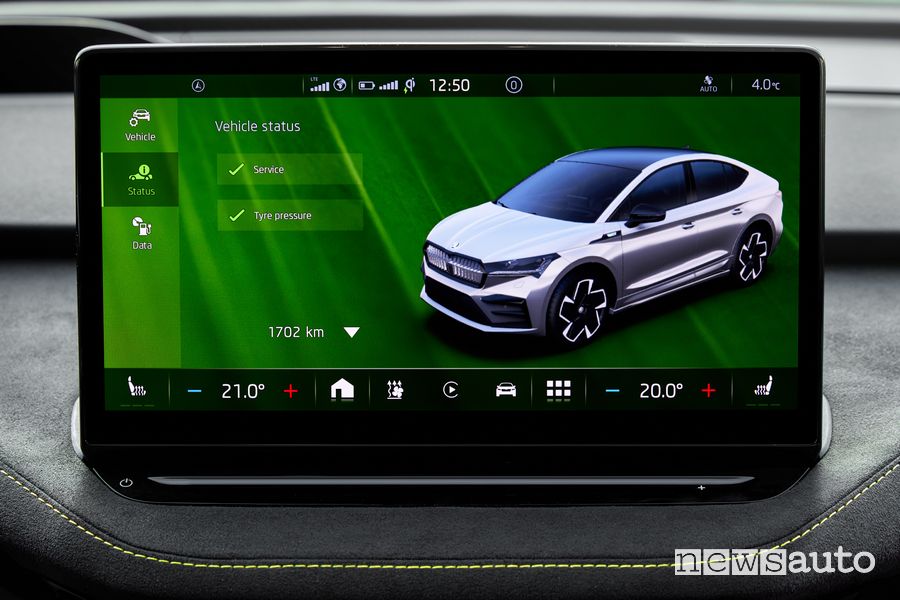 Display infotainment Škoda Enyaq Coupé iV