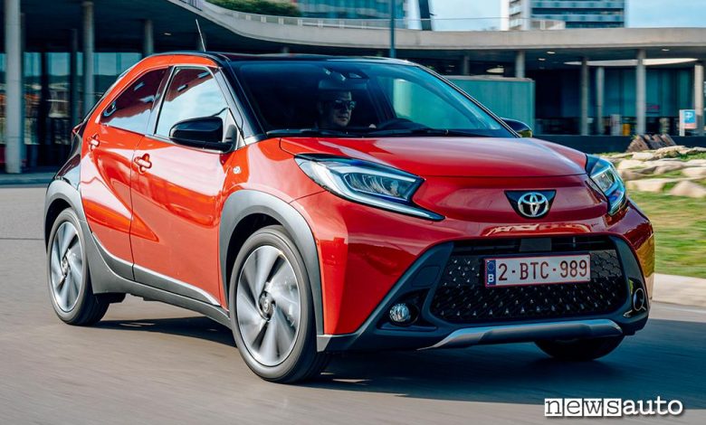 Toyota Aygo X prova su strada