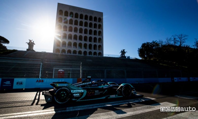 Gara ePrix Roma 2022 Formula E Mitch Evans Jaguar