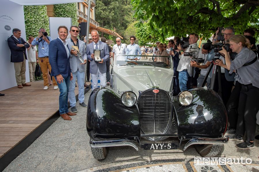 Bugatti 57 S 1937 Cabriolet, the absolute winner of the Concorso d'Eleganza Villa d'Este 2022