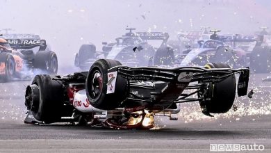 Incidente Silverstone Alfa Romeo capovolta, VIDEO