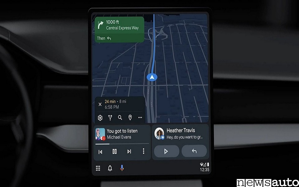 Mappe su Android Auto