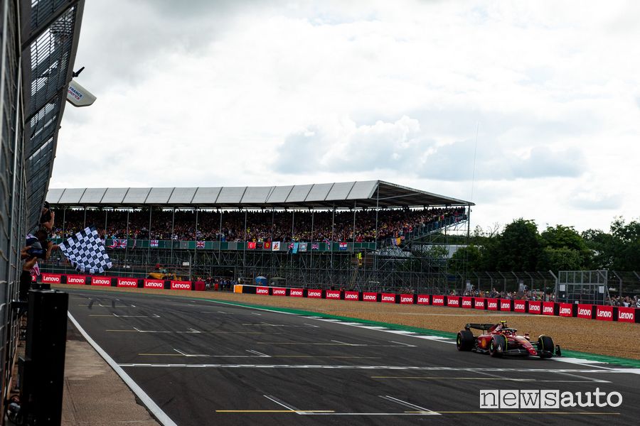 F1 Gp Gran Bretagna 2022 risultati vittoria Ferrari Sainz