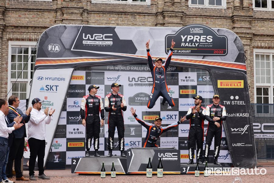 WRC podio del Rally Ypres Belgio 2022