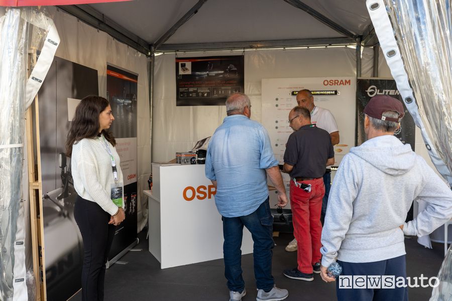 Osram stand at the 2022 Off-road International Fair in Viareggio