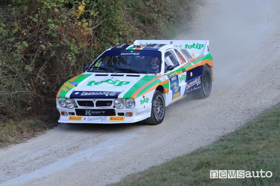 Miki Biasion al volante della Lancia 037 al Rallylegend 2022