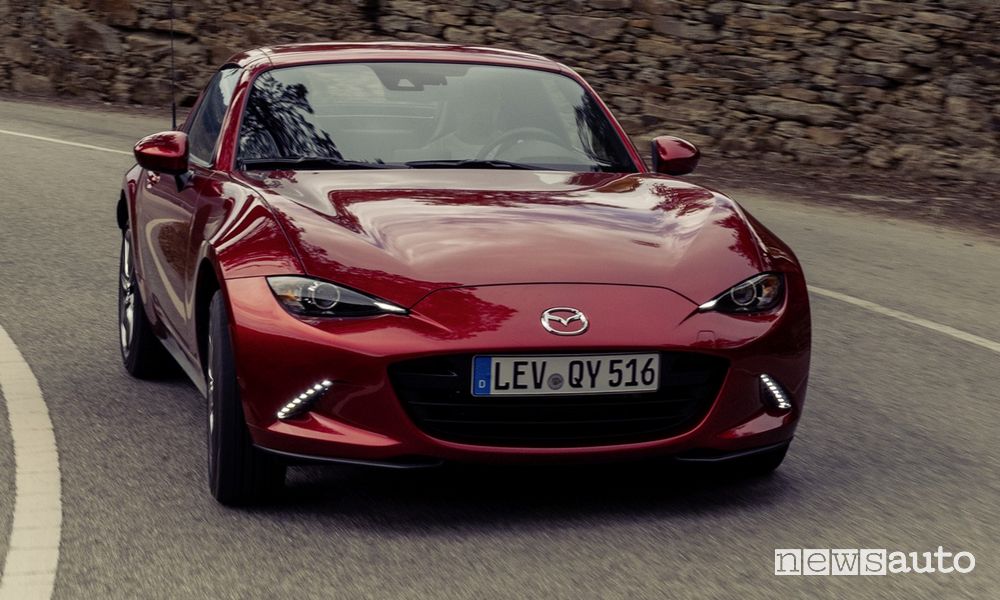 Mazda MX-5 RF front on the road