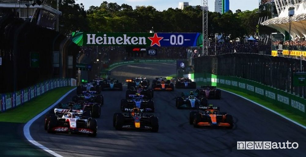 Partenza Qualifica Sprint F1 Gp del Brasile 2022