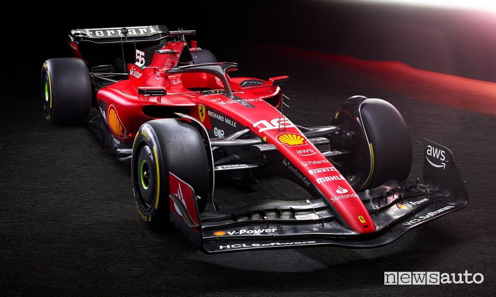 Ferrari SF-23 F1 2023 anteriore 3/4