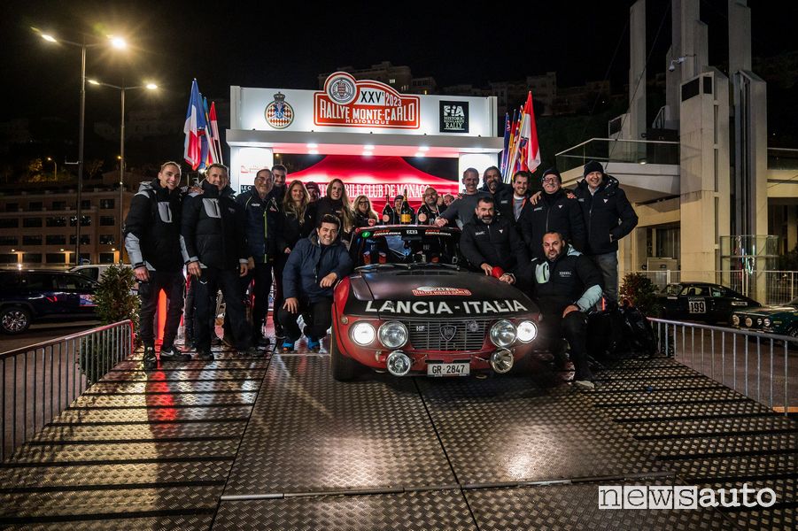 Claudio Enz e Cristina Seeberger Lancia Fulvia Coupé vittoria Rallye Monte-Carlo Historique 2023