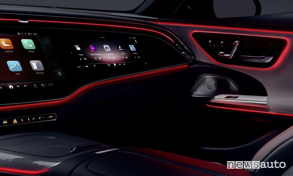 TikTok è integrato il nuovo MBUX Superscreen Mercedes
