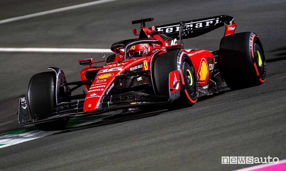 Leclerc Ferrari Gp dell'Arabia Saudita F1 2023 