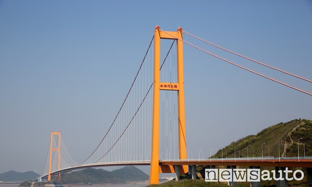 Ponte Xihoumen con campata più lunga al mondo