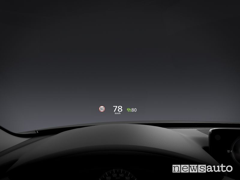 Mazda3 2024 head-up display abitacolo