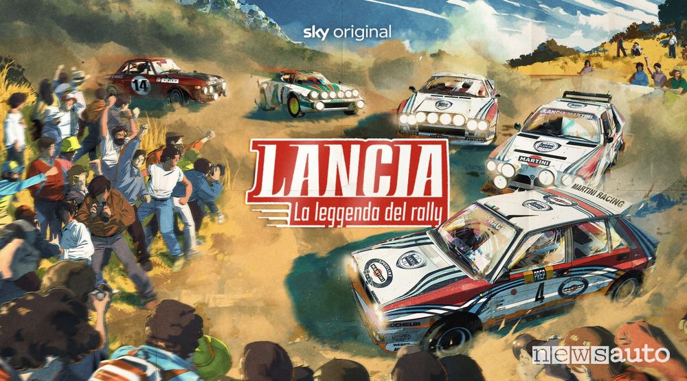 Locandina docu-serie “Lancia. La leggenda del Rally”