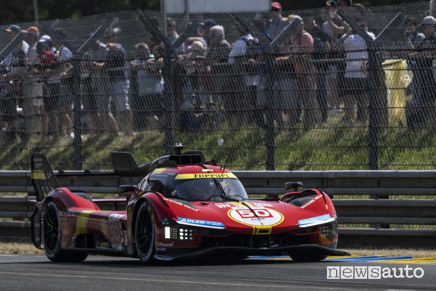 Antonio Fuoco con la Ferrari 499P ha conquistato l'Hyperpole alla Le Mans 2023