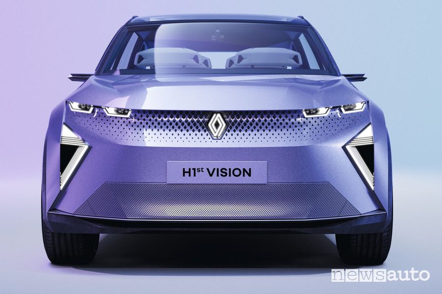 Renault H1st vision concept frontale auto del futuro