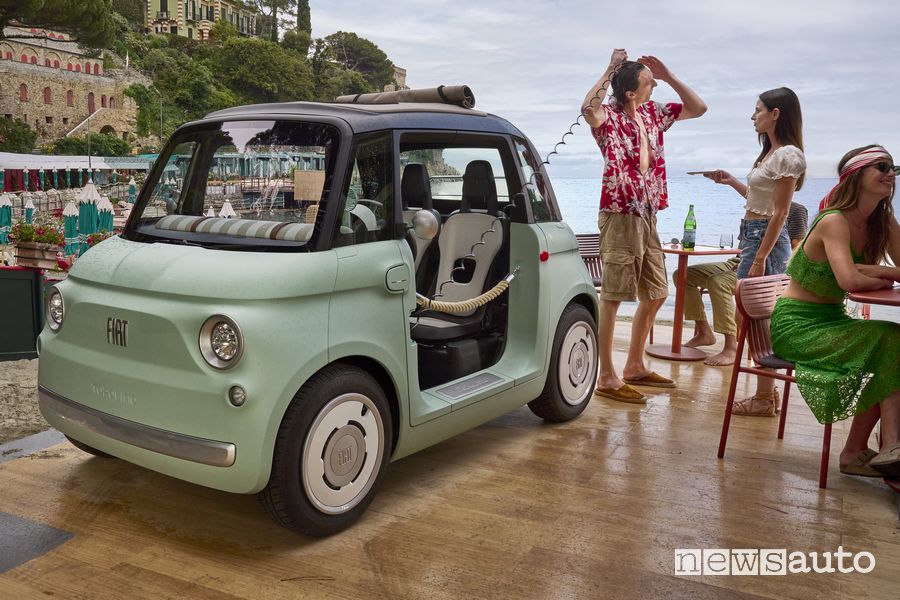 Fiat Topolino Dolcevita doccia per le giornate in spiaggia