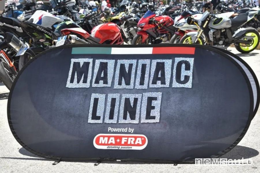Mafra al Motorfest Racalmuto 2023 con la linea Maniac Line