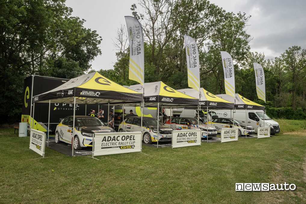 Opel Corsa-e Rally le auto pronte per la prova