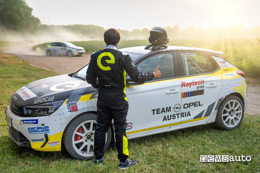 Opel Corsa-e Rally termine prova