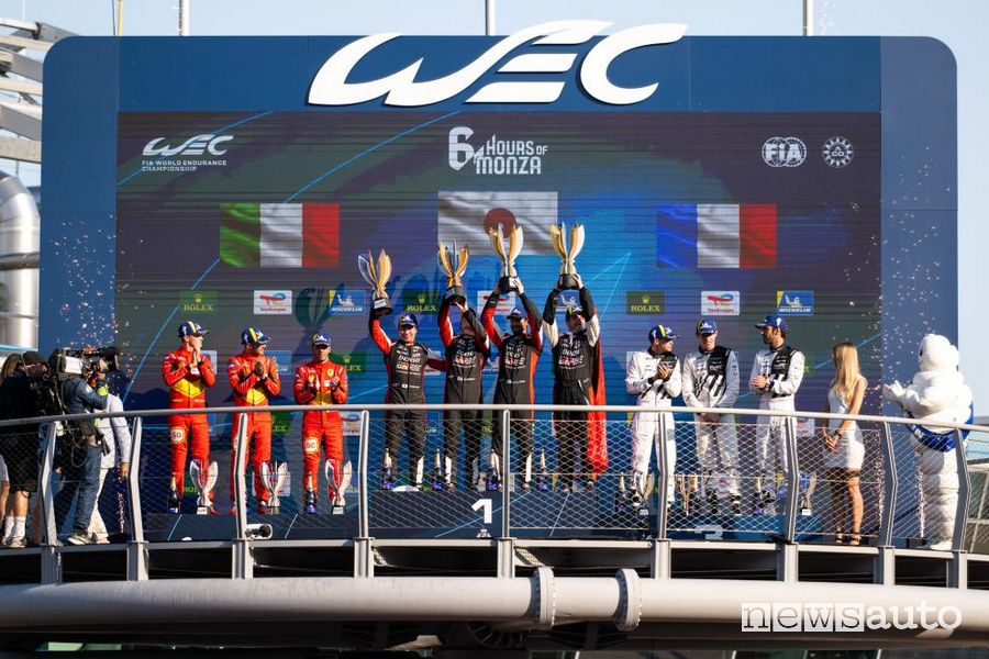 WEC 6 Ore di Monza 2023 podio