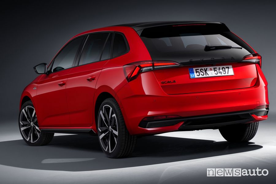 Nuova Skoda Scala Monte Carlo posteriore 3/4