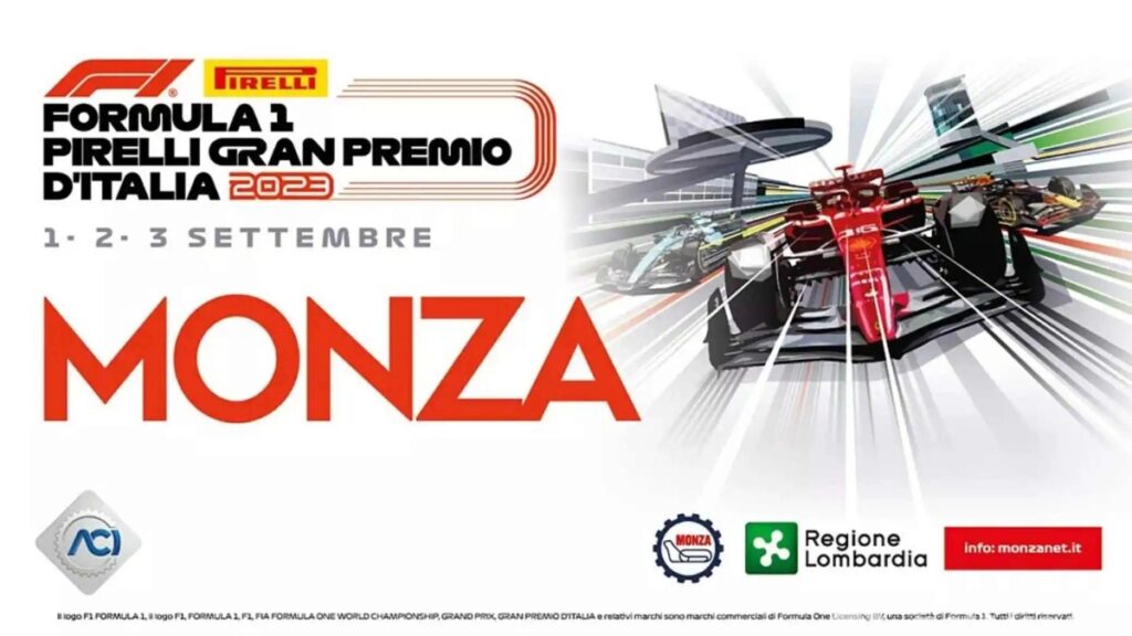 Locandina F1 Gp d'Italia 2023 a Monza