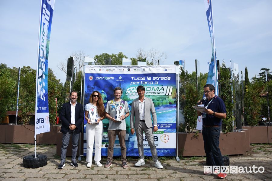 1° Roma Eco Race Press - Memorial Fiammetta La Guidara, primi classificati Sahar Momeni e Alexandre Stricher