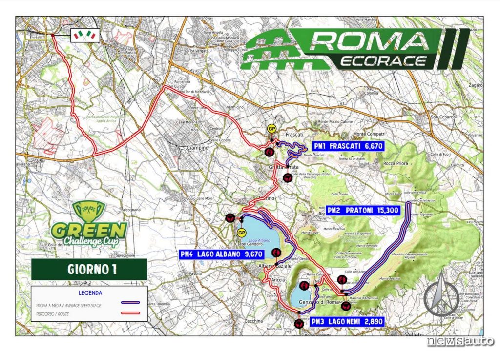 prove speciali roma eco race 2023 primo giorno