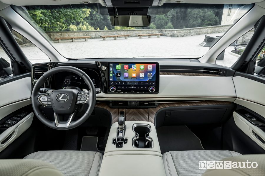 Lexus LM display infotainment Apple CarPlay