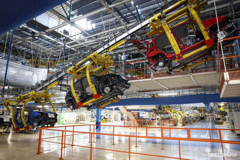 Fiat Pandina production line in Pomigliano d'Arco