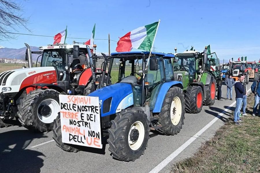 Protesta agricoltura dei trattori