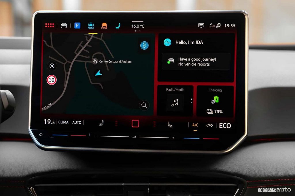 Volkswagen ID.3 GTX display infotainment da 12,9"