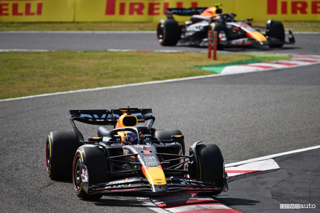 F1 gara Giappone 2024 doppietta Red Bull Verstappen