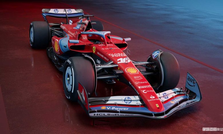 Ferrari SF-24 F1 2024 livrea blu a Miami