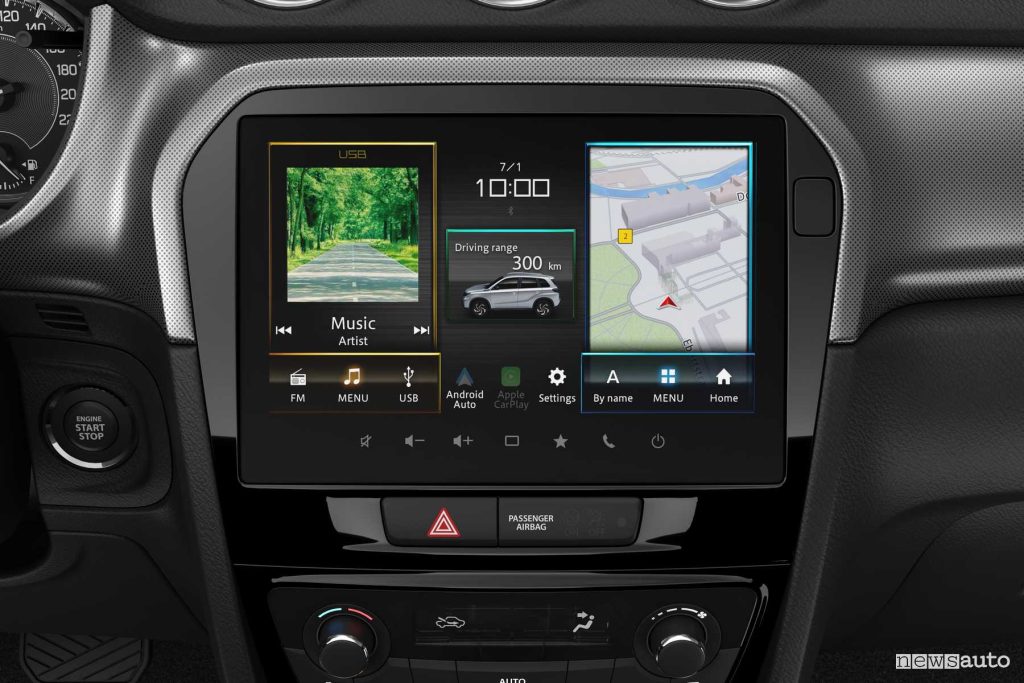 New Suzuki Vitara Hybrid 2024 infotainment display