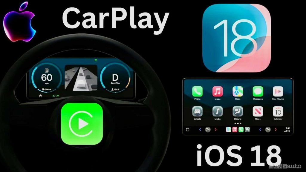 Le funzionalità di iOS 18 per Apple Car Play aggiornamento